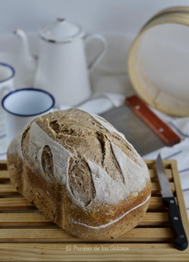 Paraiso PAN INTEGRAL CON MASA MADRE EN PANIFICADORA.