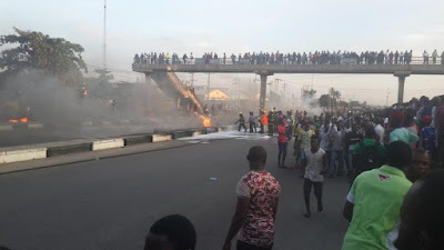 7 Photos: Petroleum tanker explode at Mile 2, Lagos