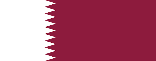 Logo Gambar Bendera Negara Qatar PNG JPG ukuran 600 px
