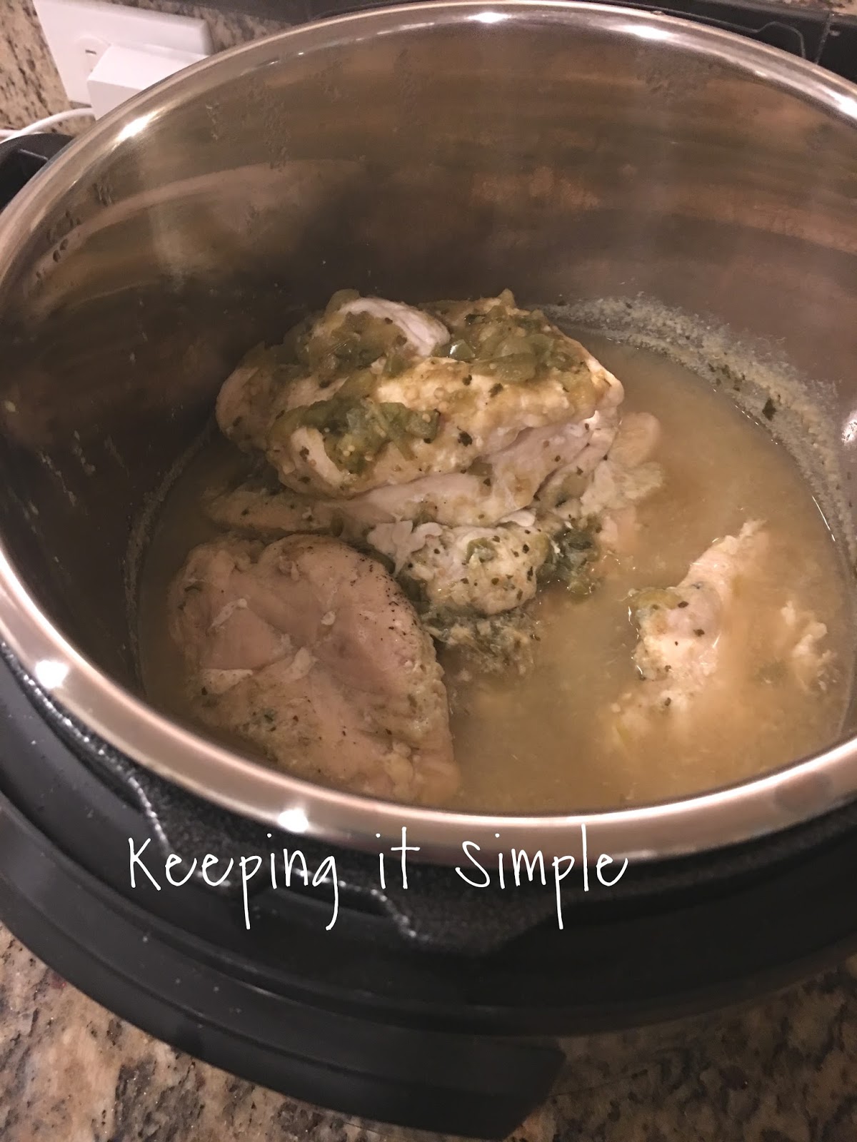 30 Minute Instant Pot Salsa Verde Chicken Burritos Recipe Keeping it