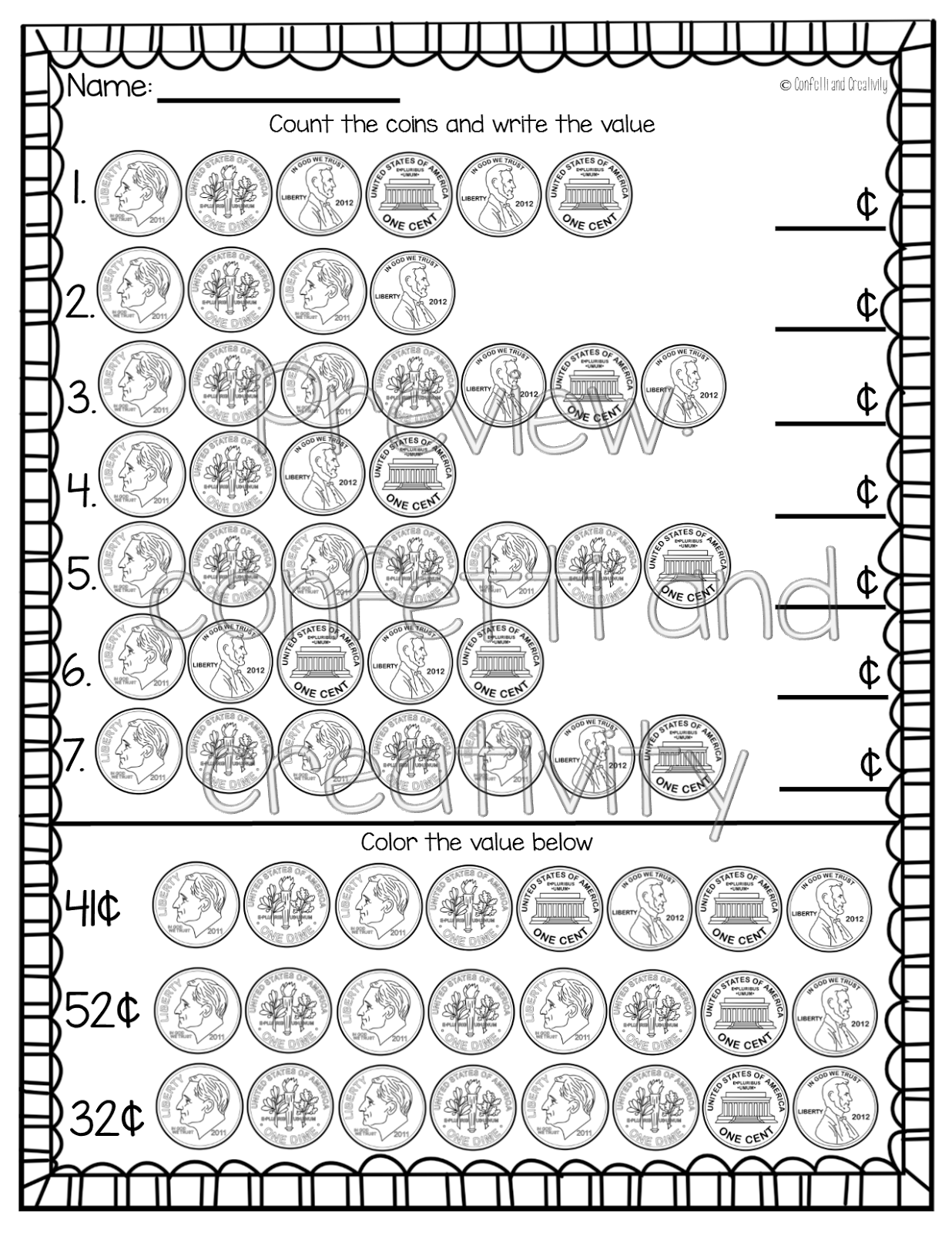 identify-coins-and-values-worksheet