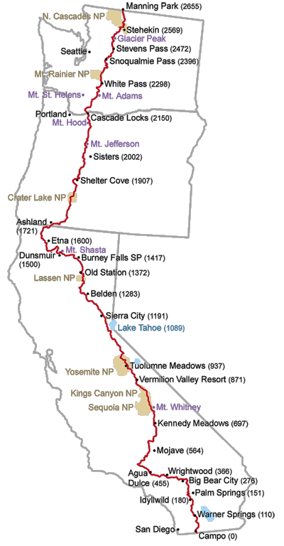 Sparkys 2012 Pacific Crest Trail Adventure Pct Facts