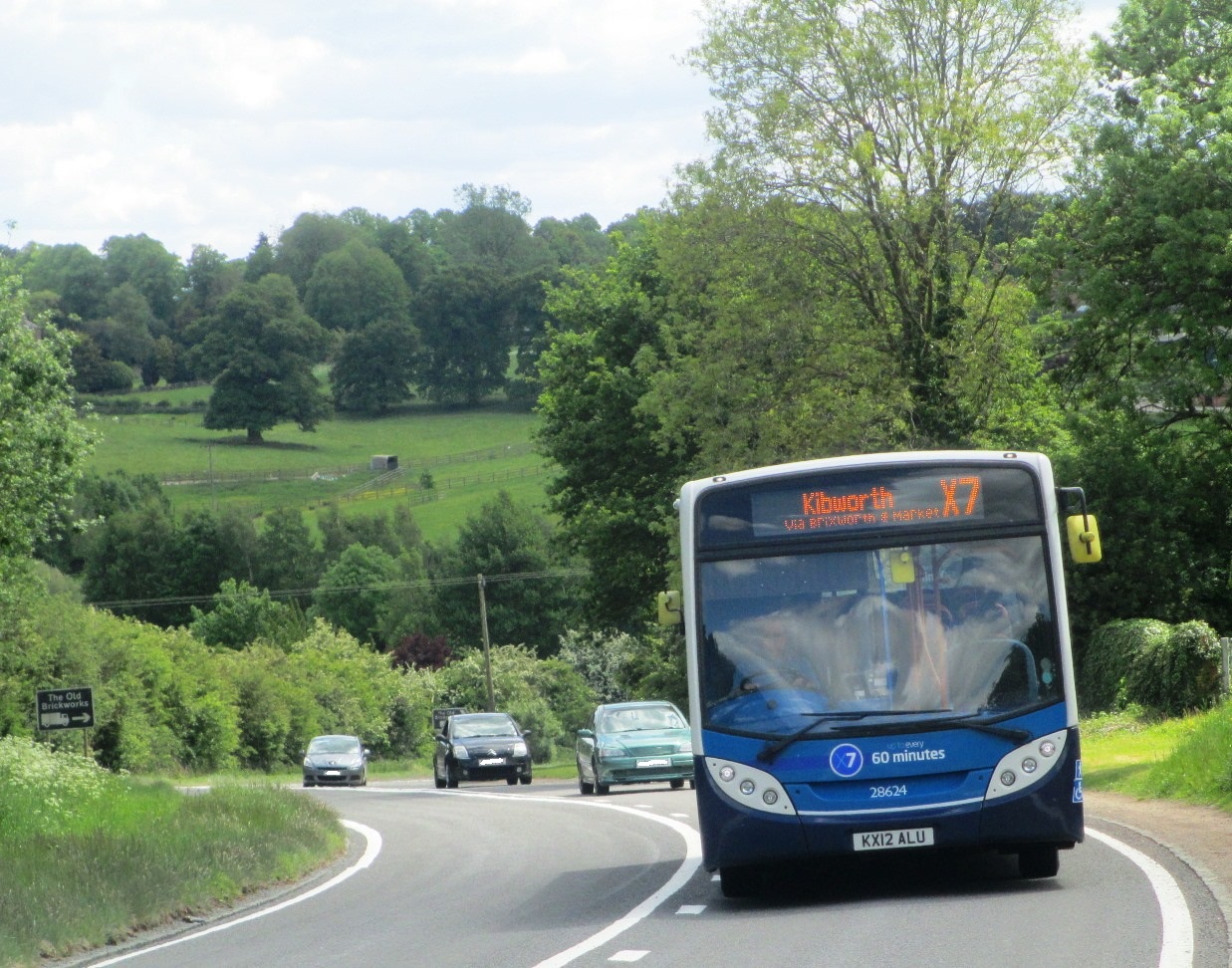 Liberal England Market Harborough to Northampton bus service to be halved