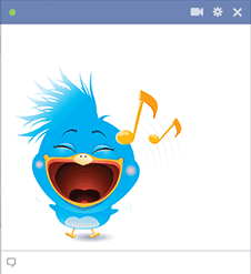 Musical Bird Emoticon