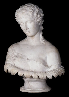 Marble bust of a woman, possibly Antonia,    traditionally identified as the nymph Clytie    © Trustees of the British Museum