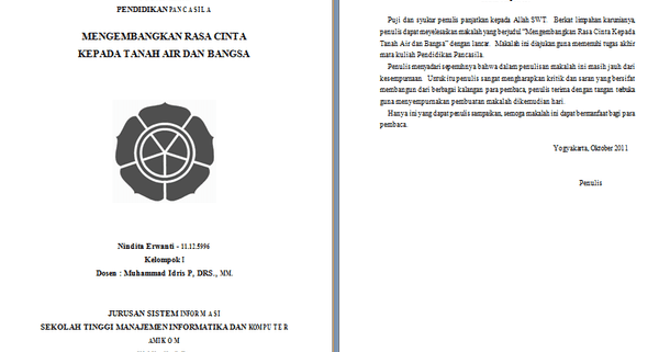 Contoh Makalah Cinta Tanah Air Dan Bangsa Contoh Makalah Docx