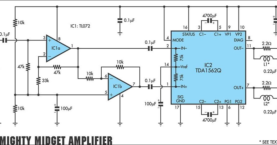Circuit Audio Power Lifier Circuit Diagram Redd 47 Schematic Diagram