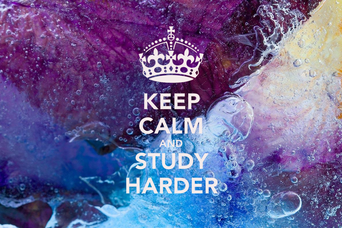 Keep Calm & Study Harder Wallpaper ~ Pauline Designs