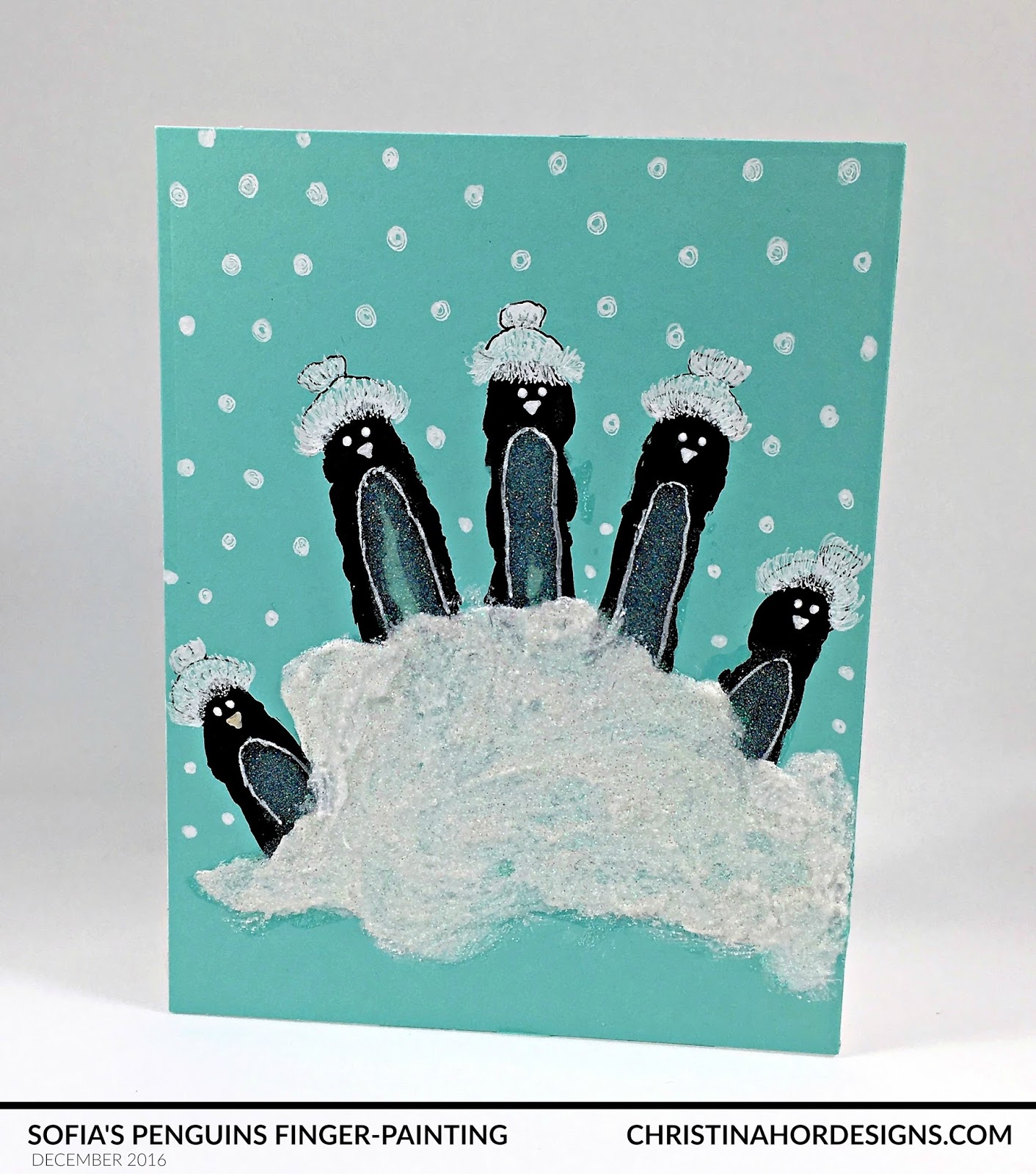 sofia penguin fingerpainting kids fingerpainting kids holiday card for hospitalized kids nationwide children's hospital