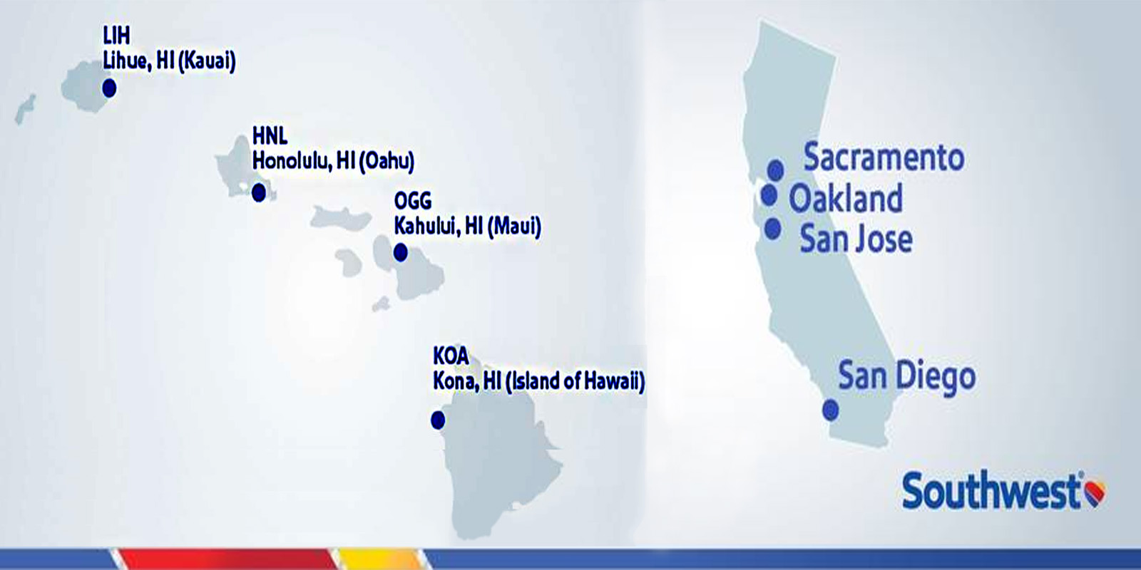 southwest s is firming up its details for its airline service to hawaii providing more information the first mainland gateway cities southwest s is firming up its details for its airline service to hawaii providing more information the first mainland gateway cities