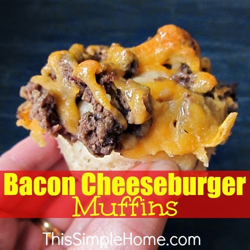 Bacon Cheeseburger Muffins from Scratch This Simple Home