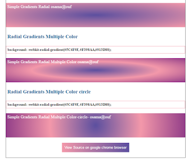 linear and radial gradient in css3 - Web Design