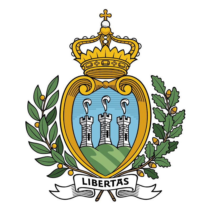 Logo Gambar Lambang Simbol Negara San Marino PNG JPG ukuran 800 px