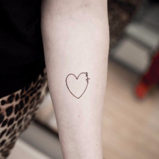 Tatuagens de coração