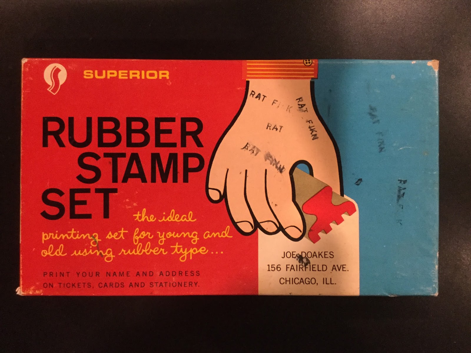 Stephen Fowler Inside the boxes from the H/G Rubber Stamp Archive