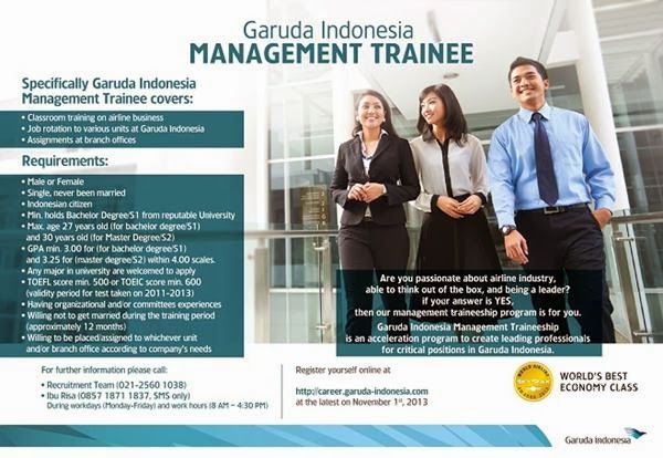 PT Garuda Indonesia (Persero) Tbk - S1, S2 Garuda Indonesia Management
