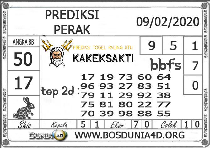 Prediksi Togel PERAK DUNIA4D 09 FEBRUARI 2020 Prediksi Togel PERAK DUNIA4D 09 FEBRUARI 2020