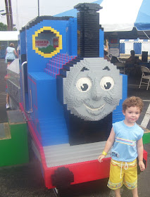Giant Lego Thomas the Train.