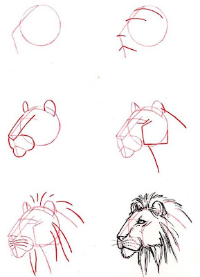 Como dibujar un león