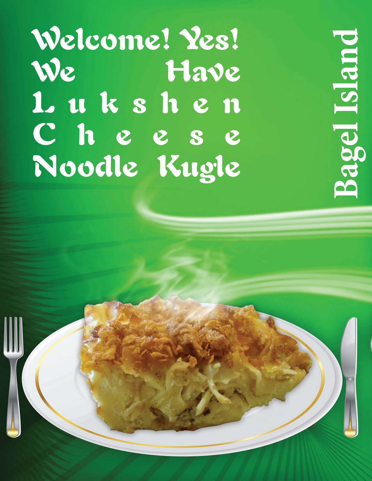 Amazing Design Portfolio Bagel Island Nine Days Menue Posters