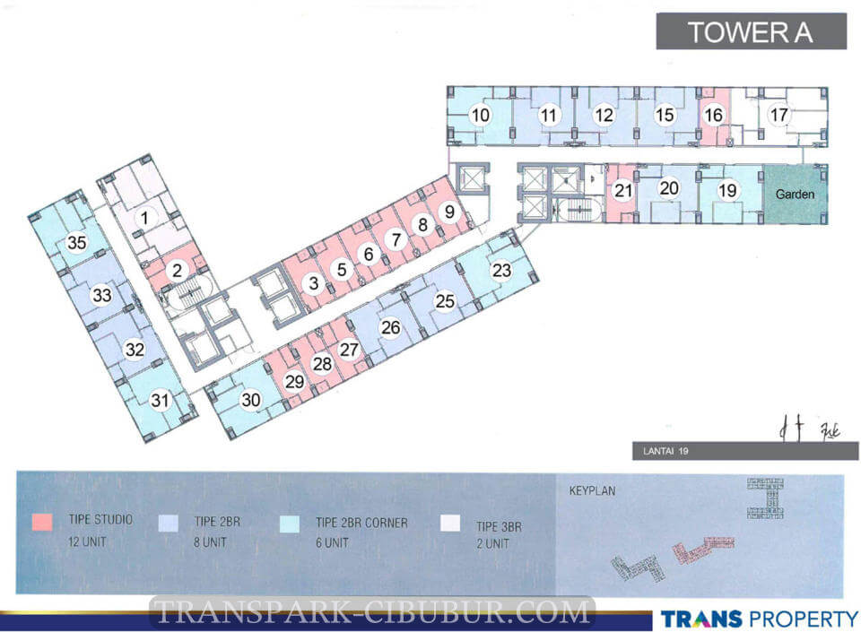 Floor Plan Apartemen TransPark Cibubur Floor Plan Apartemen TransPark Cibubur