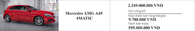Giá xe Mercedes AMG A45 4MATIC 2019 Giá xe Mercedes AMG A45 4MATIC 2019 hấp dẫn khó cưỡng