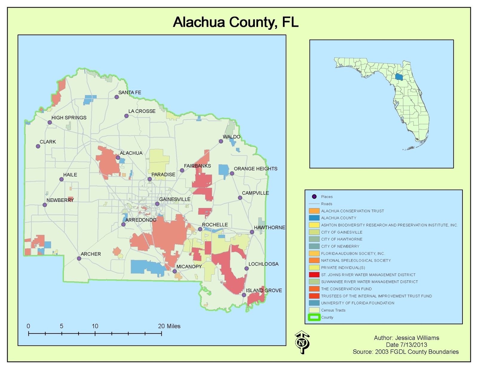 UWF online GIS blog Location Decisions - Location1 Jdw47