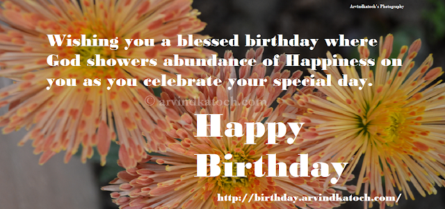 Birthday HD Card Blessed, Card, Birthday, HD