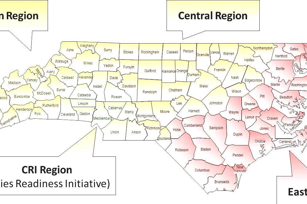 List Of Counties In North Carolina How Many Counties Are In North