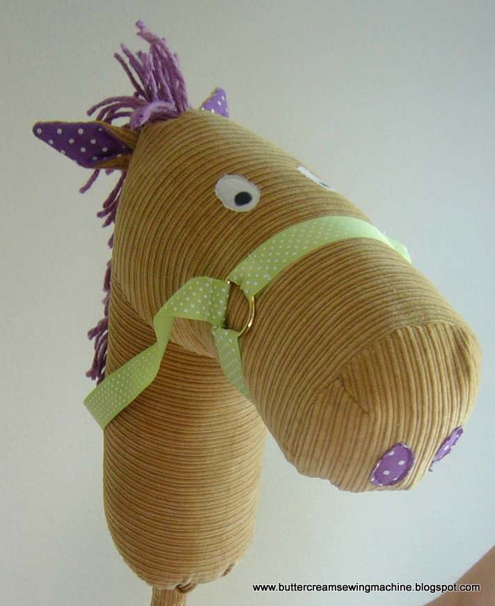 Buttercream and a Sewing Machine Hobby Horse
