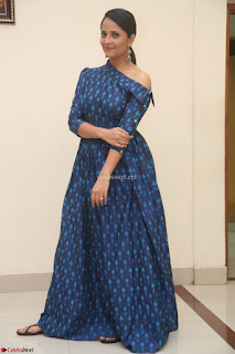 Anchor Anasuya in a Blue Gown at Jai Lava Kusa Trailer Launch ~  Exclusive Celebrities Galleries 037
