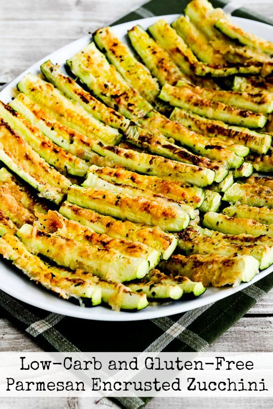 Low-Carb and Gluten-Free Parmesan Encrusted Zucchini