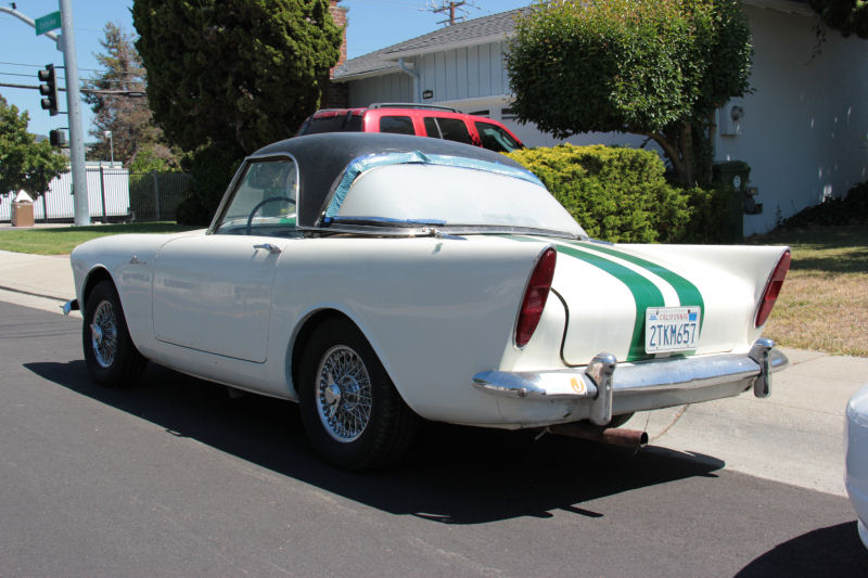 California Streets Castro Valley Street Sighting 1960 Sunbeam Alpine