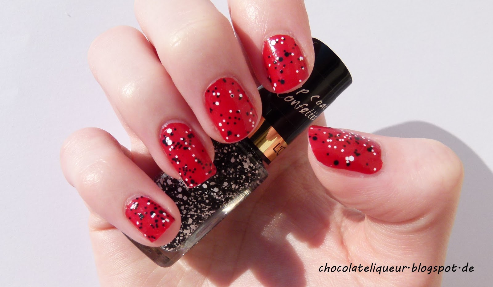 chocolate liqueur L'oréal Confetti Top Coat [Review + Tragebild]