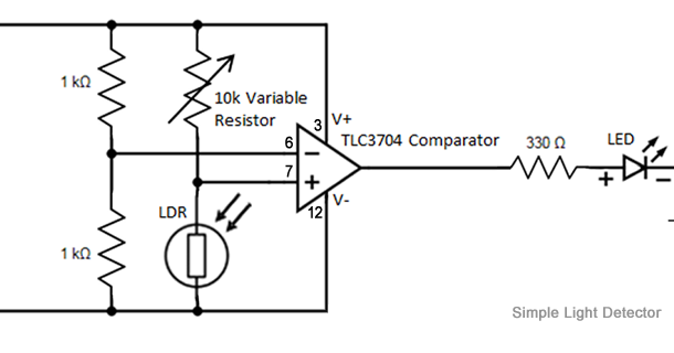 Wiring & diagram Info: LIGHT DETECTOR CIRCUIT