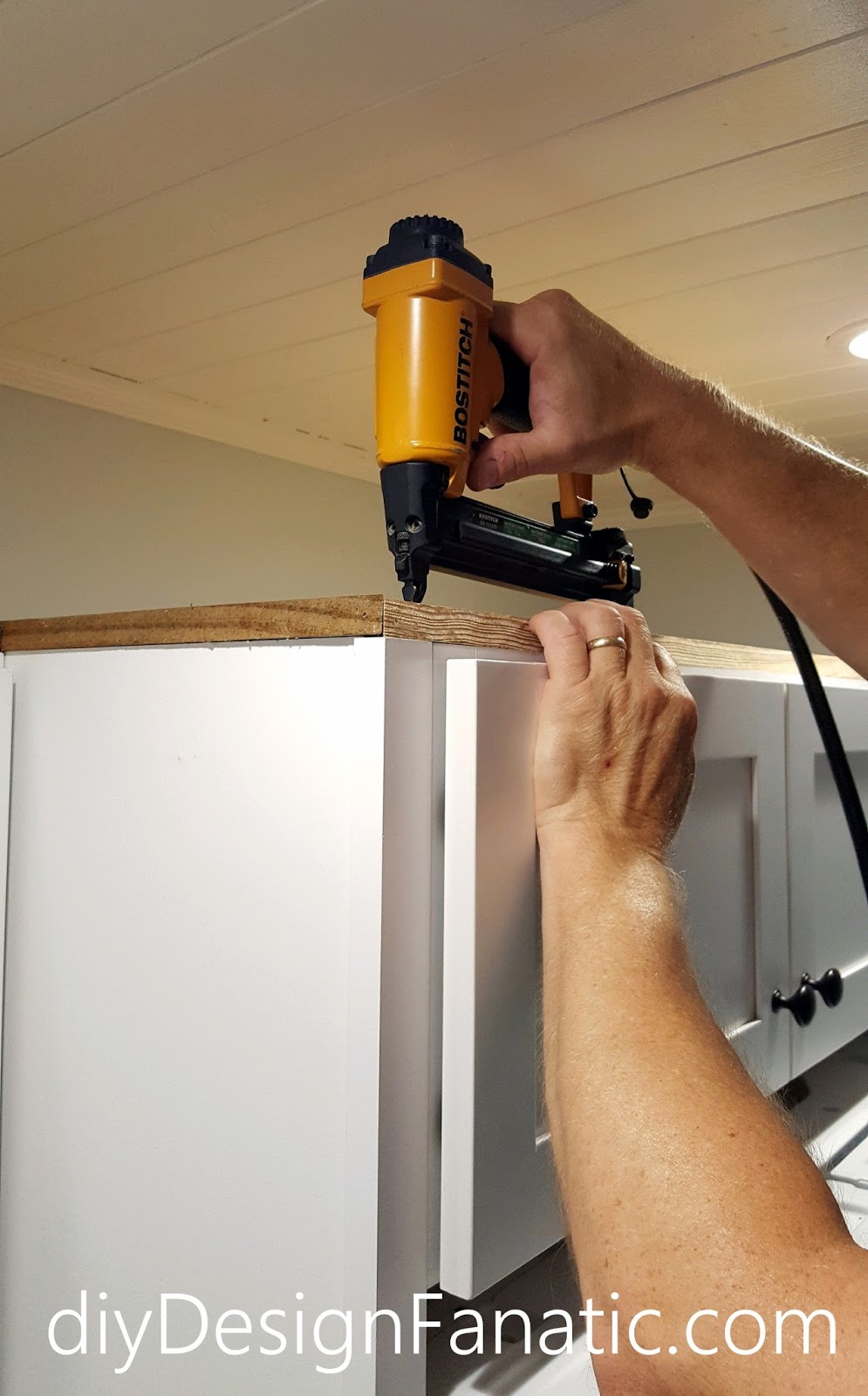 How To Install Crown Molding On Full Overlay Cabinets Diy Design