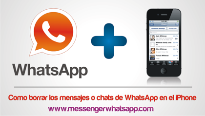 Como borrar los mensajes o chats de WhatsApp en el iPhone