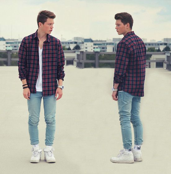 looks masculinos com nike air force 1