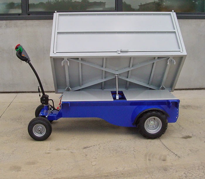 Electric flatbed carts Zallys made in Italy Electric powered flatbed