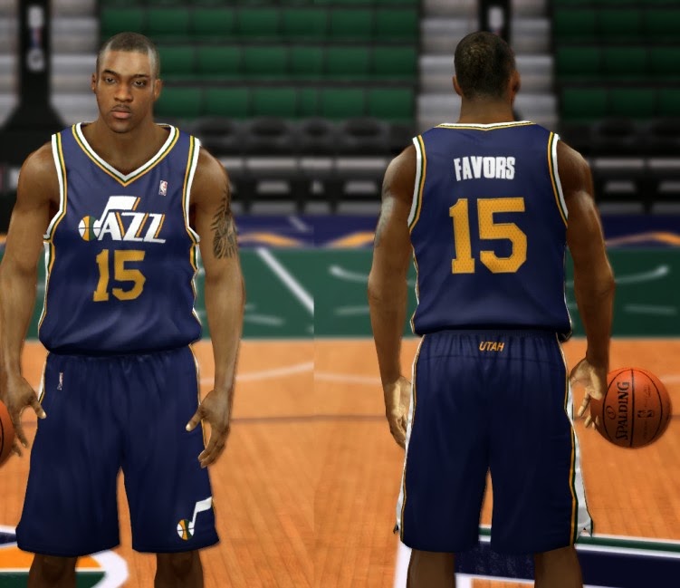 NBA 2K14 Utah Jazz Jersey Mod Pack