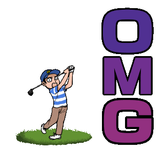 Line Creators Stickers Animated Golf Swing Example With
