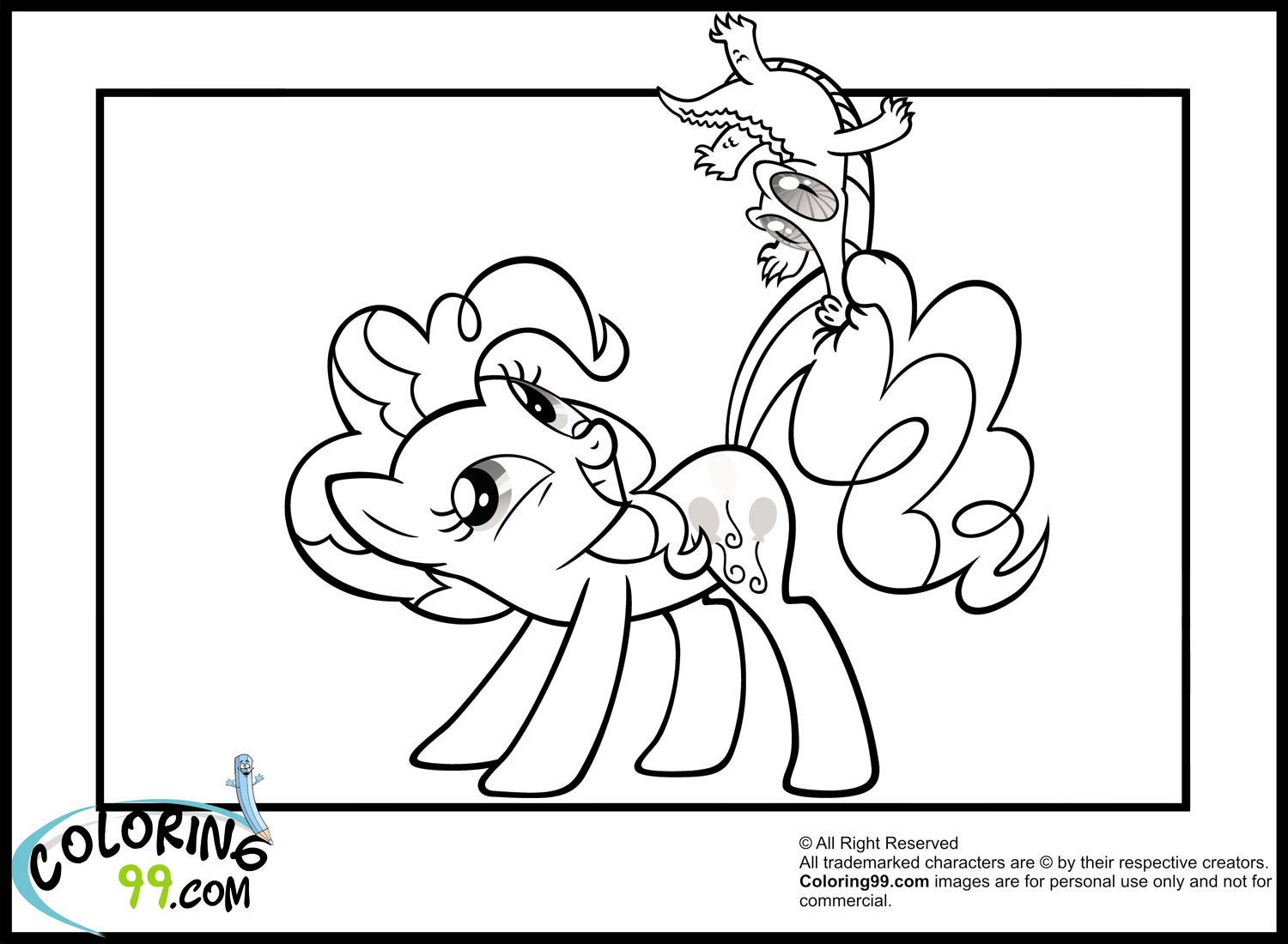 sad pinkie pie coloring pages - photo #39