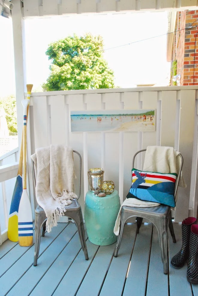 beachy back porch metal chairs 