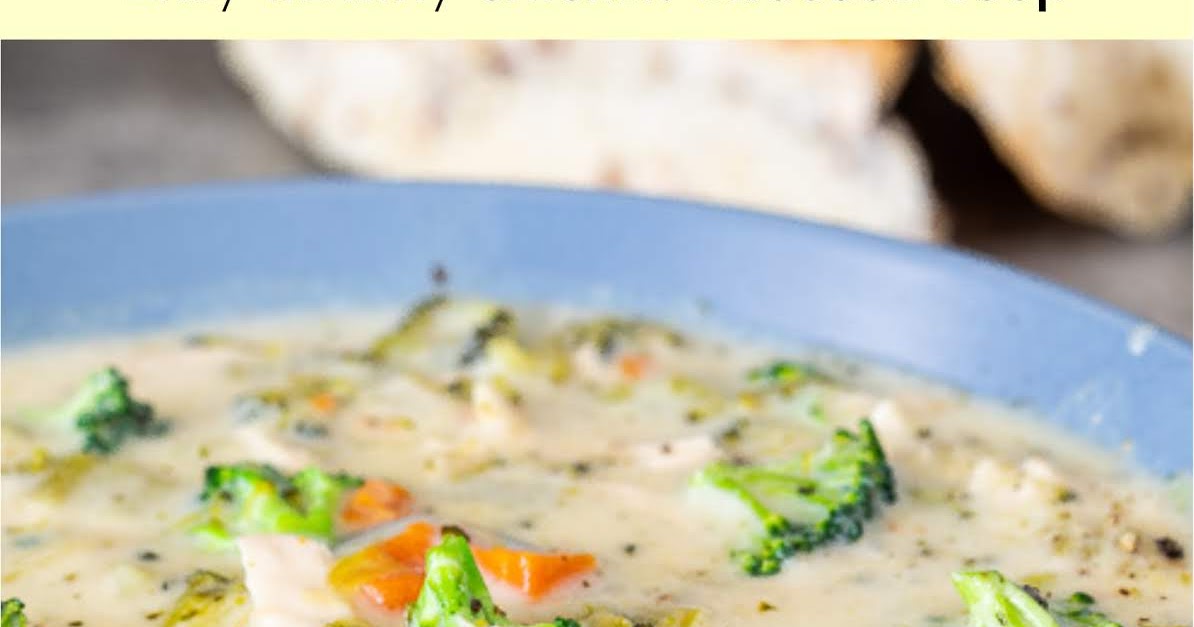 Easy healthy chicken broccoli soup