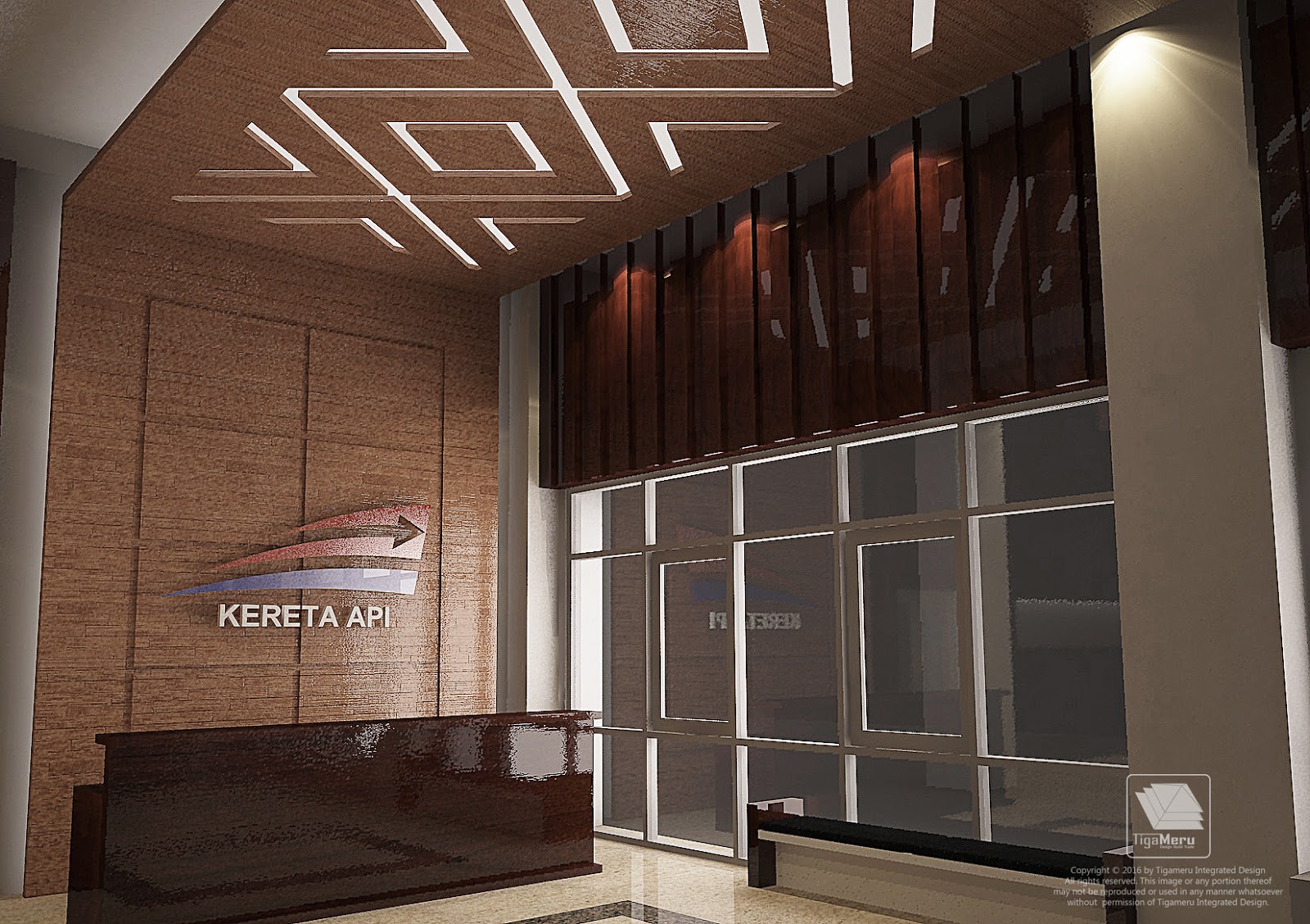 Lobby Interior Design For Archive Building Pt Kai Persero