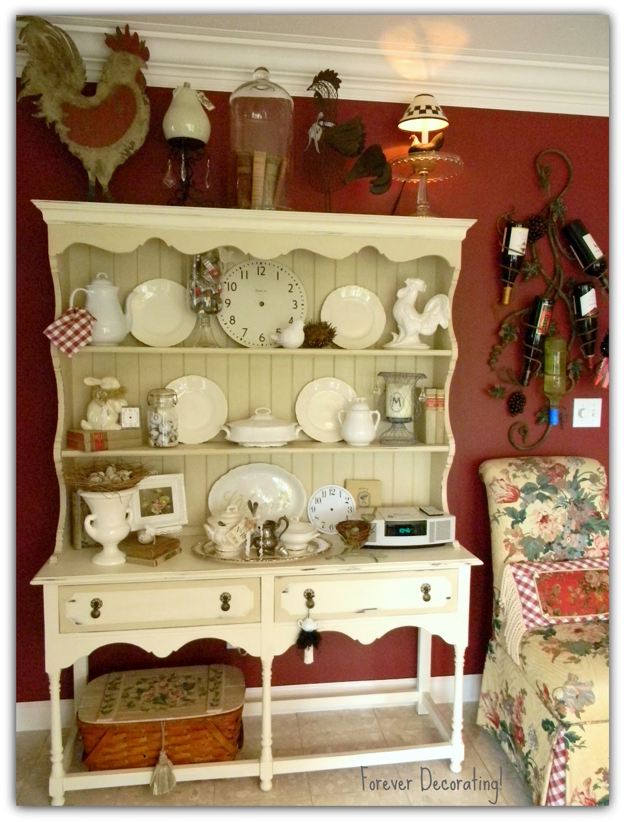 Forever Decorating! Hutch Decor 101107