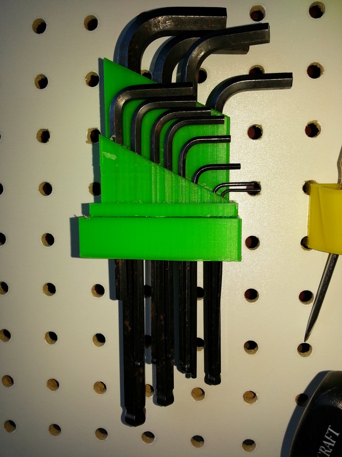 Pegboard Tool Storage Allen Wrenches