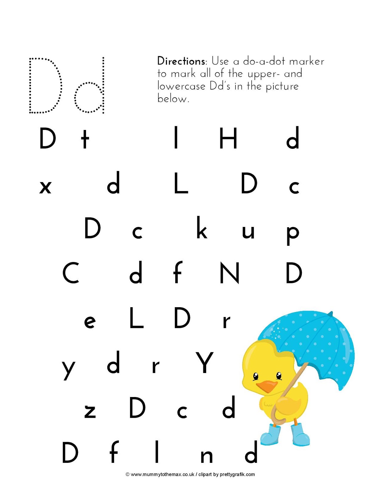 Letter Hunt Free Printable MUMMY TO THE MAX