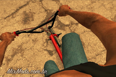 gta sa san mod fps first person câmera primeira pessoa bicicleta