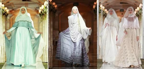 busana pengantin muslimah meriah